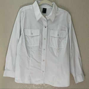 5.11 Tactical Women’s company long-sleeve shirt, 2X, white